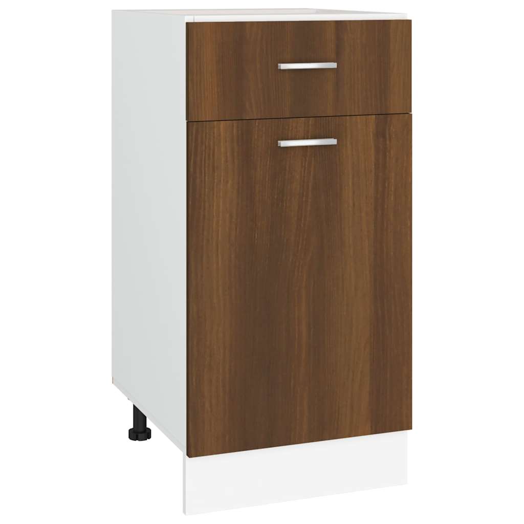 vidaXL Drawer Bottom Cabinet Lyon Brown Oak 40x46x81.5 cm Engineered Wood 2