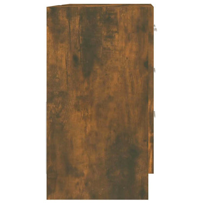 vidaXL Sink Cabinet Smoked Oak 63x30x54 cm Engineered Wood 5