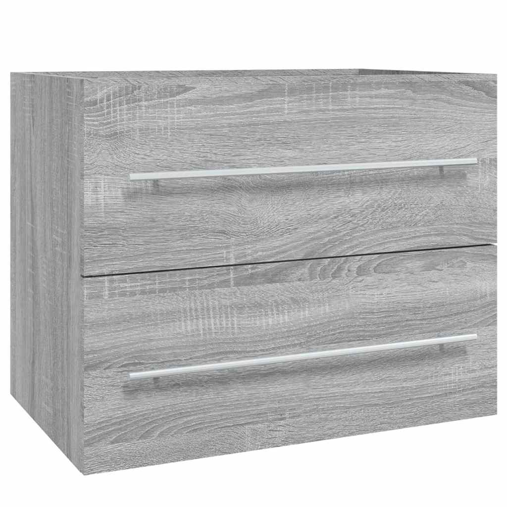 vidaXL Sink Cabinet Grey Sonoma 60x38.5x48 cm Engineered Wood 2