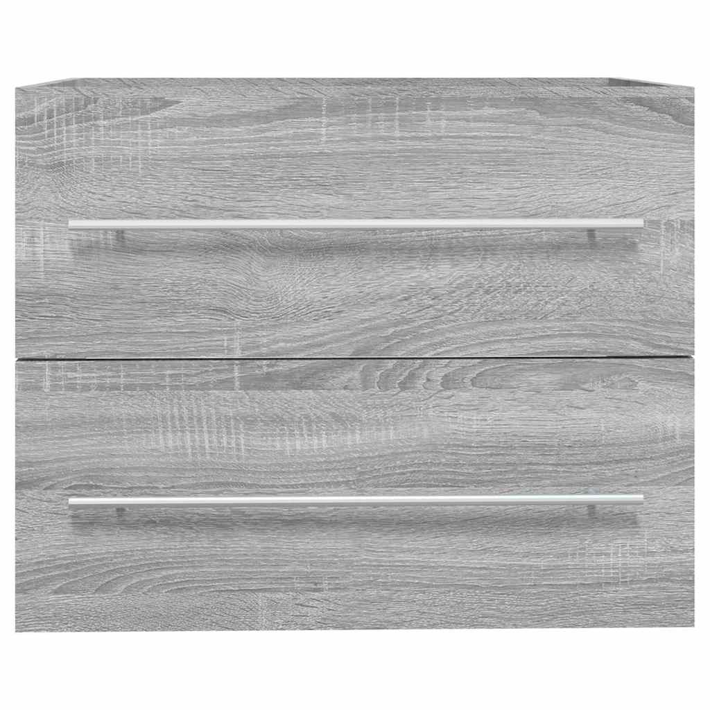 vidaXL Sink Cabinet Grey Sonoma 60x38.5x48 cm Engineered Wood 3