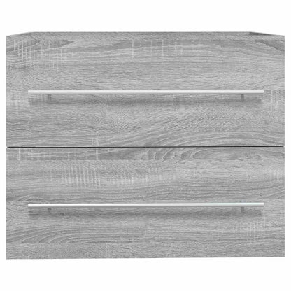 vidaXL Sink Cabinet Grey Sonoma 60x38.5x48 cm Engineered Wood 3