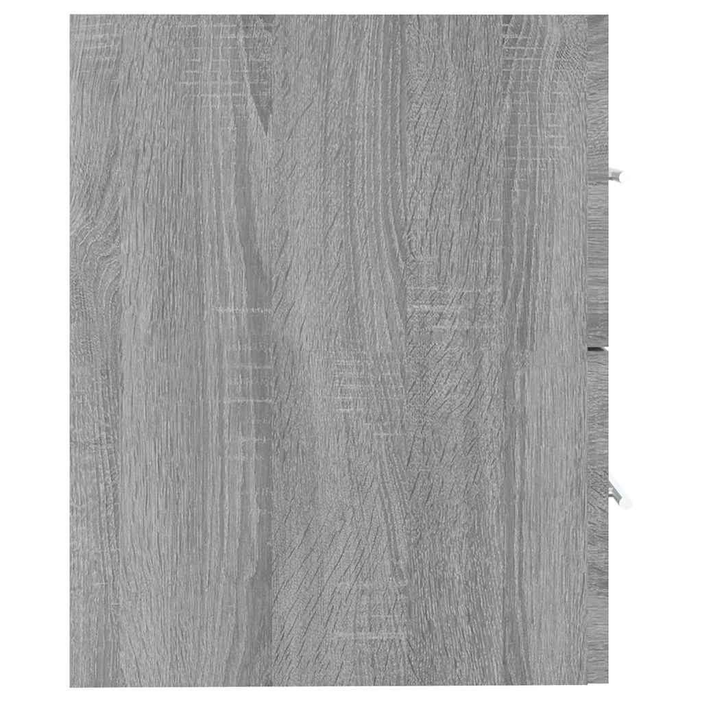 vidaXL Sink Cabinet Grey Sonoma 60x38.5x48 cm Engineered Wood 4