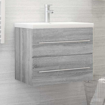 vidaXL Sink Cabinet Grey Sonoma 60x38.5x48 cm Engineered Wood 1