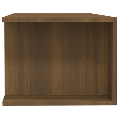 vidaXL TV Cabinet with LED Lights Brown Oak 135x39x30 cm 5