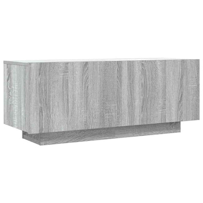vidaXL TV Cabinet Grey Sonoma 100x35x40 cm Engineered Wood 2