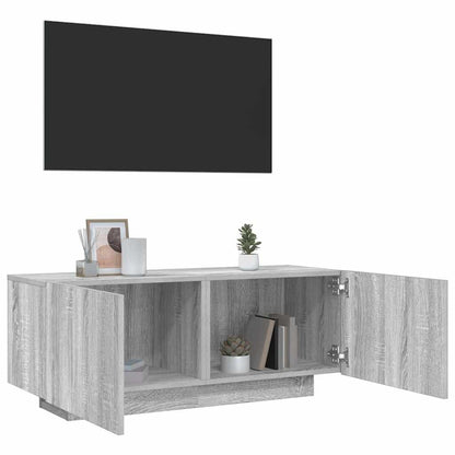 vidaXL TV Cabinet Grey Sonoma 100x35x40 cm Engineered Wood 1