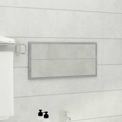 vidaXL 2 Piece Bathroom Furniture Set Grey Sonoma Engineered Wood 4