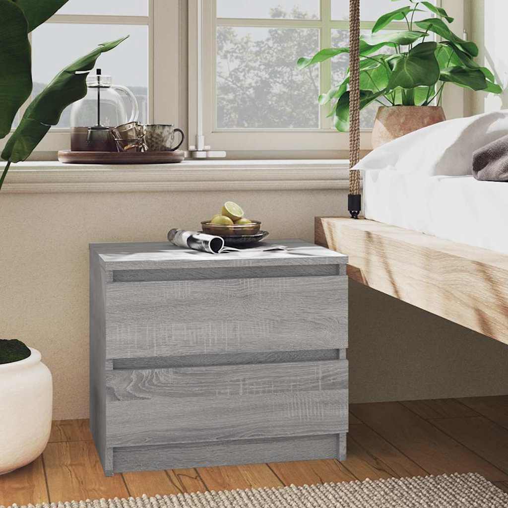 vidaXL Bed Cabinets 50x39x43.5 cm Engineered Wood