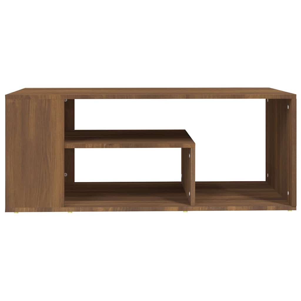 vidaXL Coffee Table Brown Oak 100x50x40 cm Engineered Wood 4