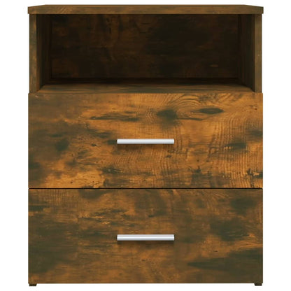 vidaXL Bed Cabinets 2 pcs Smoked Oak 50x32x60 cm 6