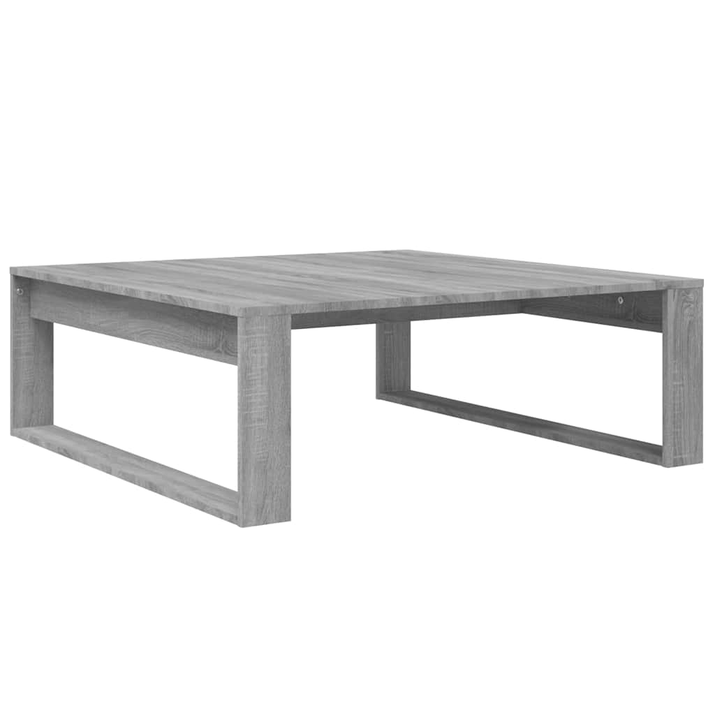 vidaXL Coffee Table Grey Sonoma 100x100x35 cm Engineered Wood 2