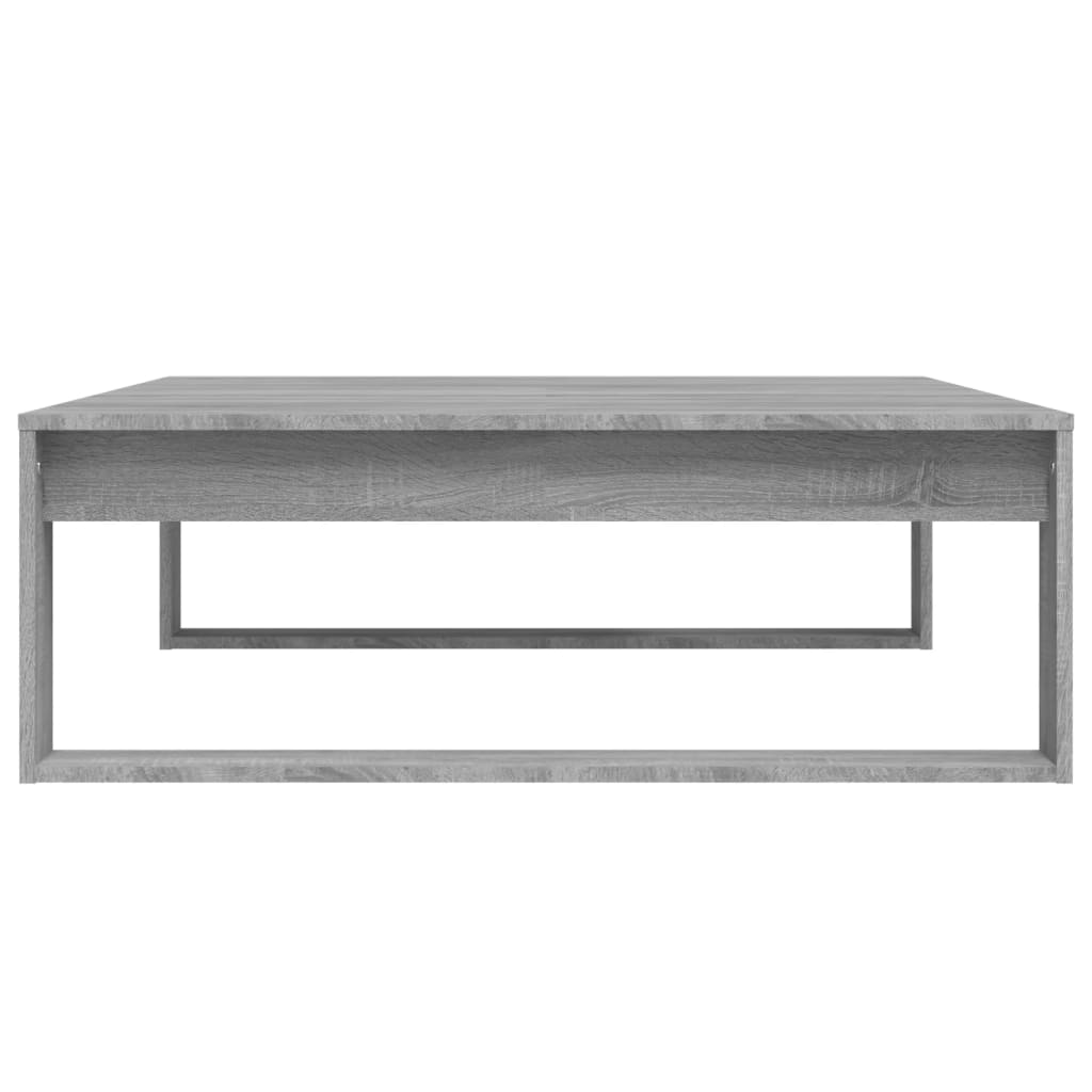 vidaXL Coffee Table Grey Sonoma 100x100x35 cm Engineered Wood 5
