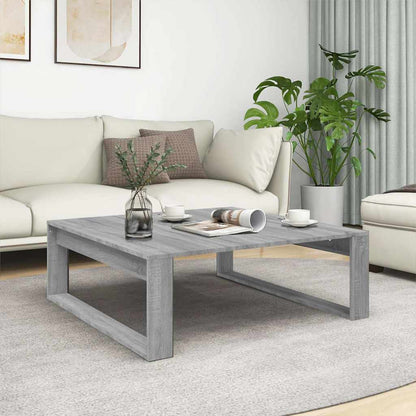 vidaXL Coffee Table Grey Sonoma 100x100x35 cm Engineered Wood 1
