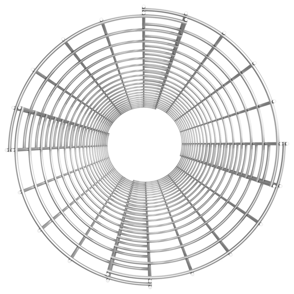 vidaXL Circular Gabion Pole Galvanised Steel Ø30x200 cm 4