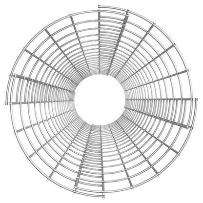 vidaXL Circular Gabion Pole Galvanised Steel Ø30x200 cm 4
