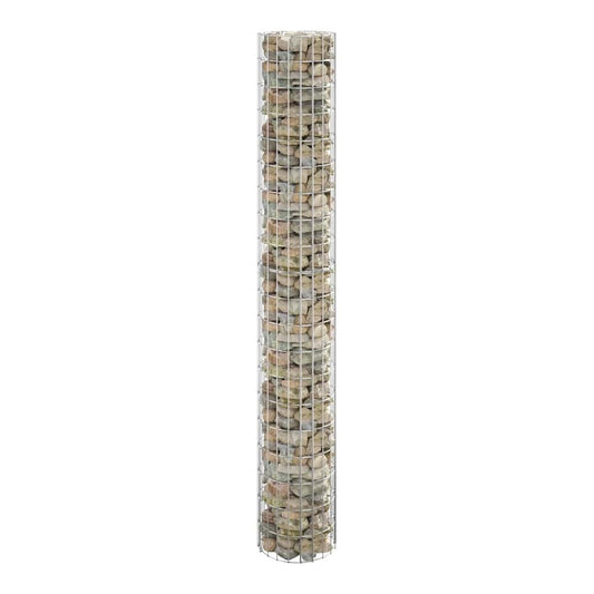 Circular Gabion Pole Galvanised Steel Ø 30 x 200 cm