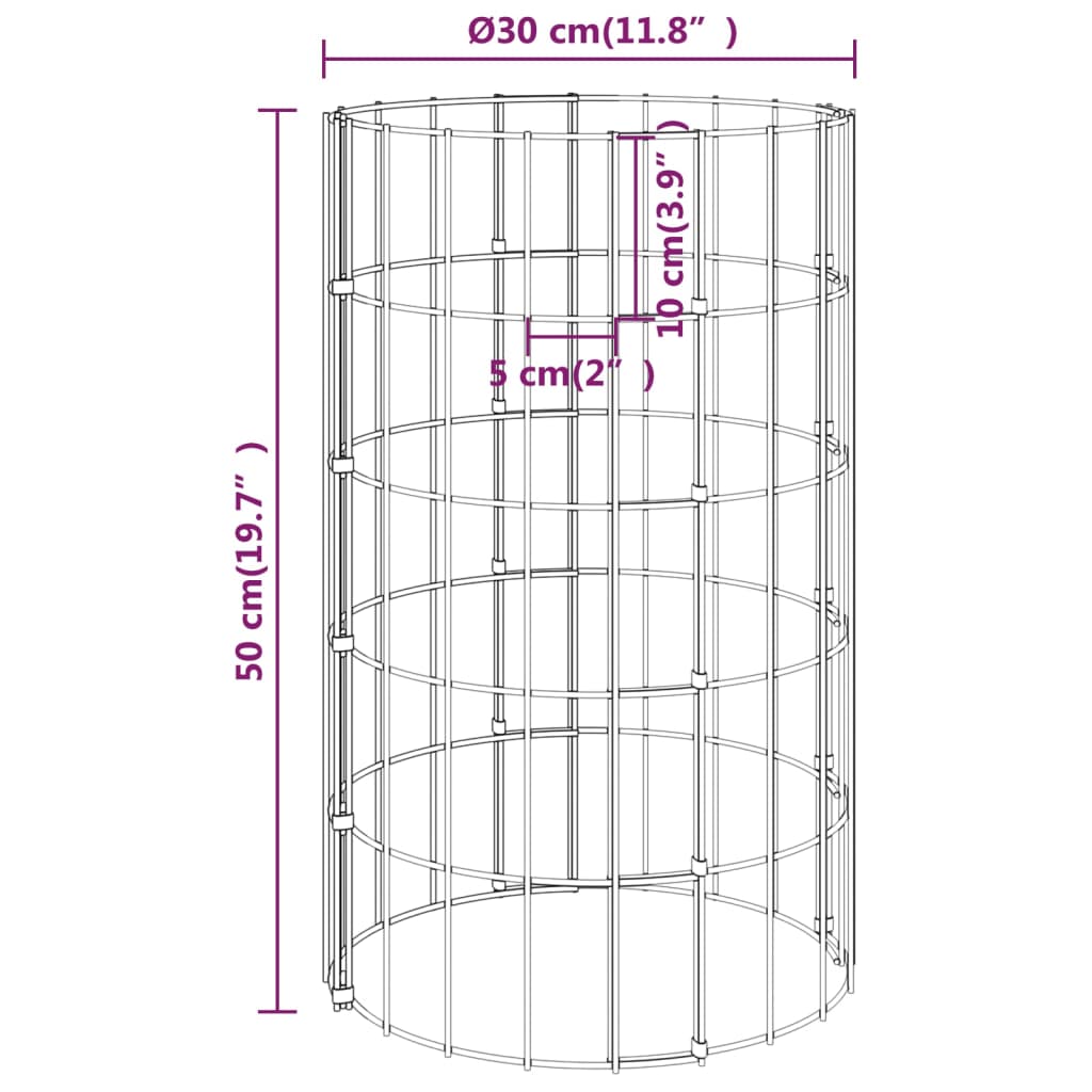 vidaXL Gabion Raised Bed | Silver | Galvanised steel | Various sizes 5
