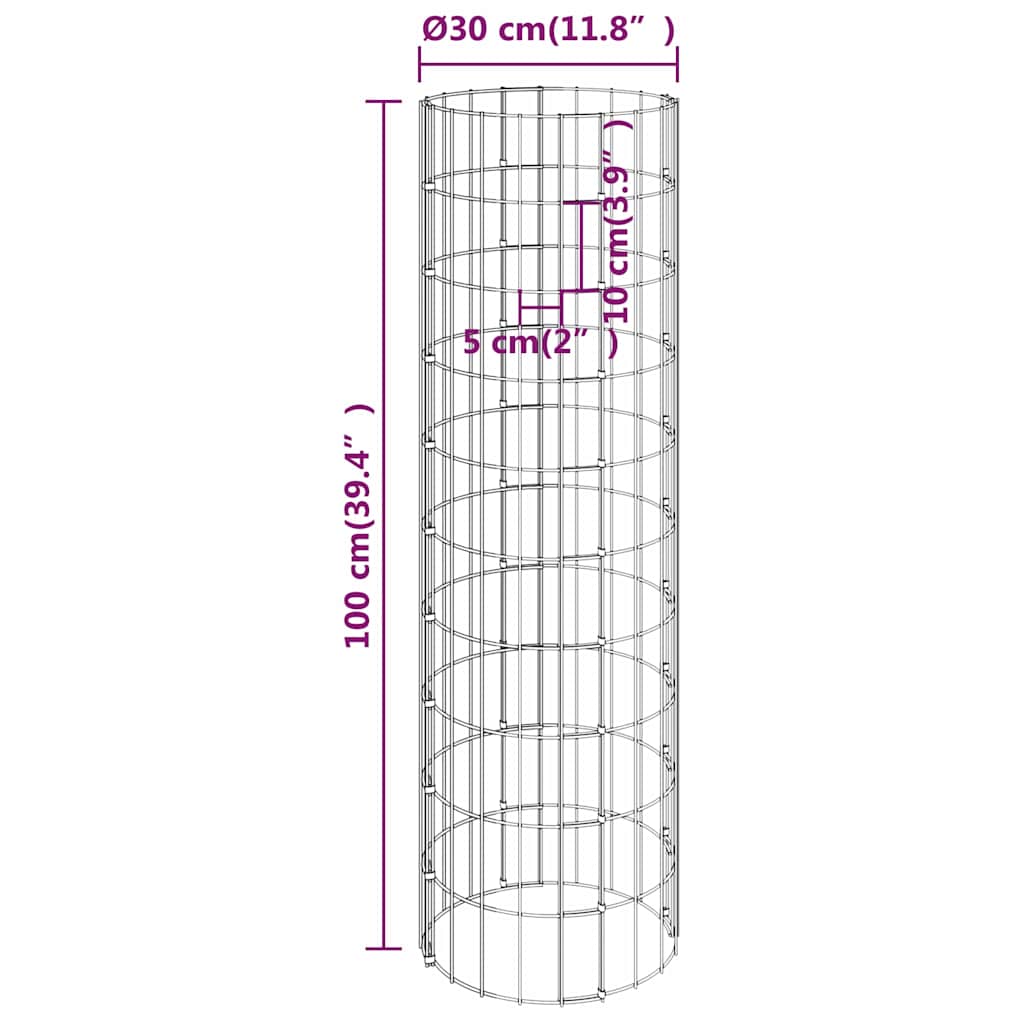 vidaXL Gabion Raised Bed | Silver | Galvanised steel | Various sizes 6