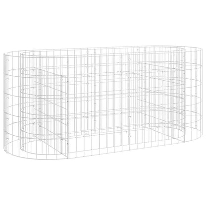 vidaXL Gabion Raised Bed | Silver | Galvanised iron | 120x50x50 cm 2
