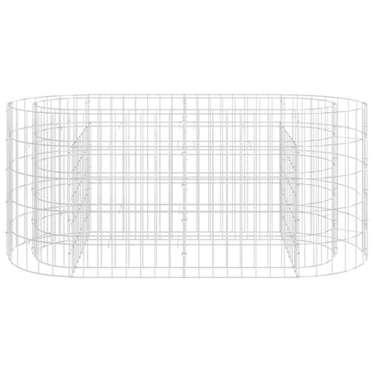 vidaXL Gabion Raised Bed | Silver | Galvanised iron | 120x50x50 cm 4