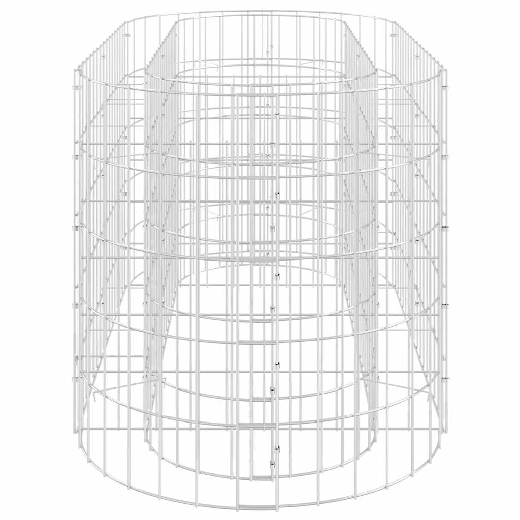 vidaXL Gabion Raised Bed | Silver | Galvanised iron | 120x50x50 cm 5