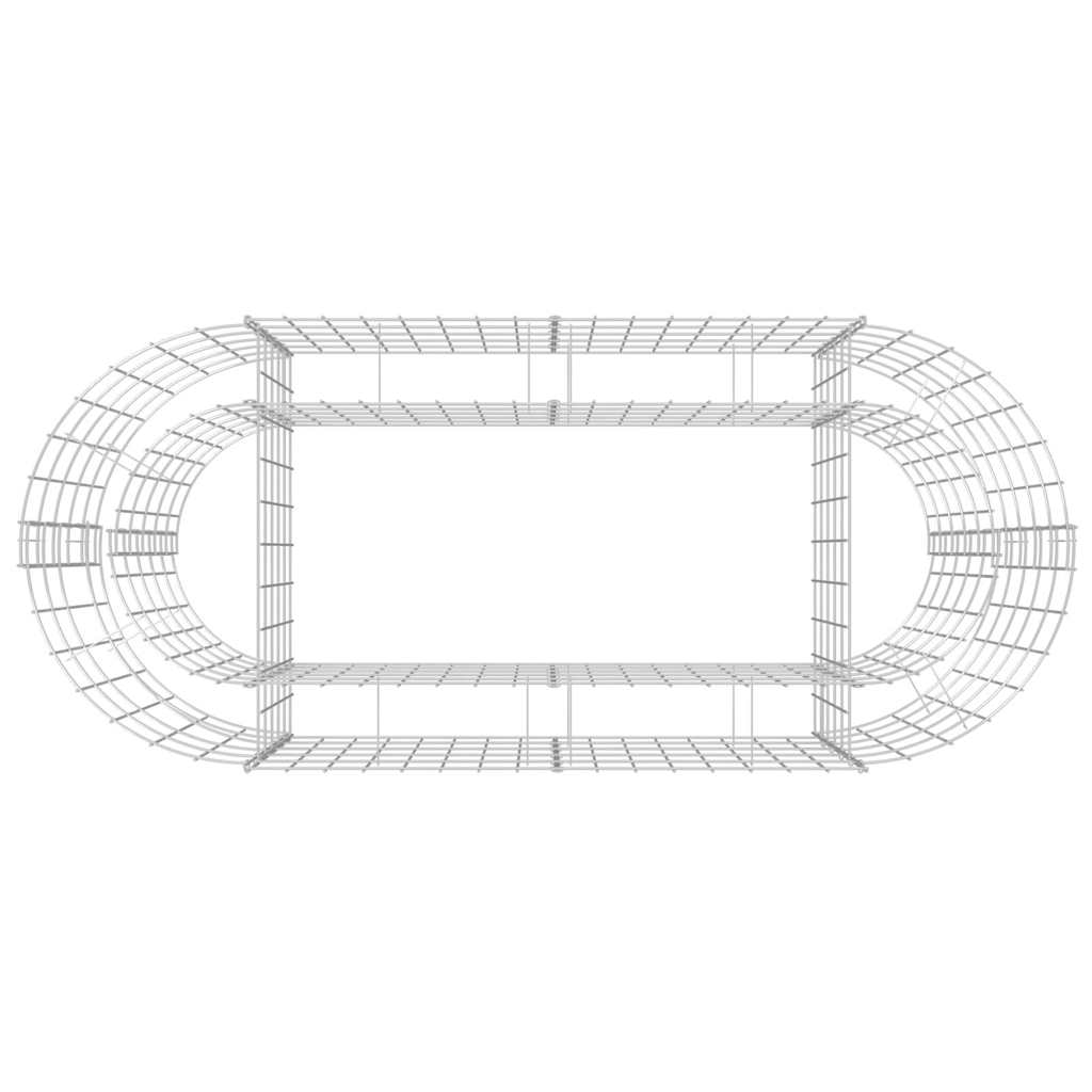 vidaXL Gabion Raised Bed | Silver | Galvanised iron | 120x50x50 cm 6
