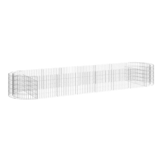 Gabion Raised Bed Galvanised Iron Depth 100 cm 50 cm