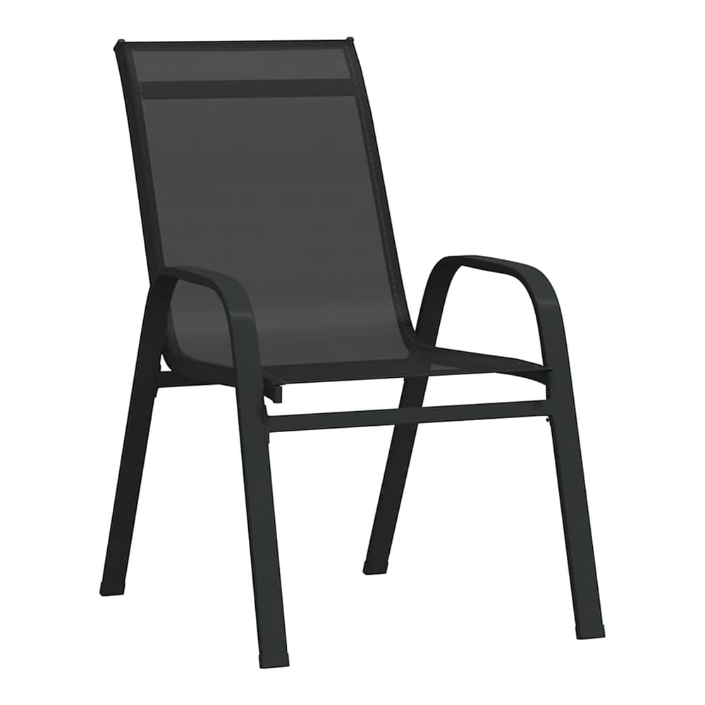 5 Piece Garden Dining Black 180 cm table length 8