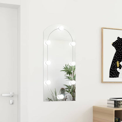 vidaXL Mirror With Led Light | Silver | Glass, Plastic | 90x45 cm 1