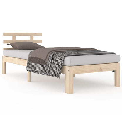 vidaXL Bed Frame without Mattress 75x190cm Small Single 2