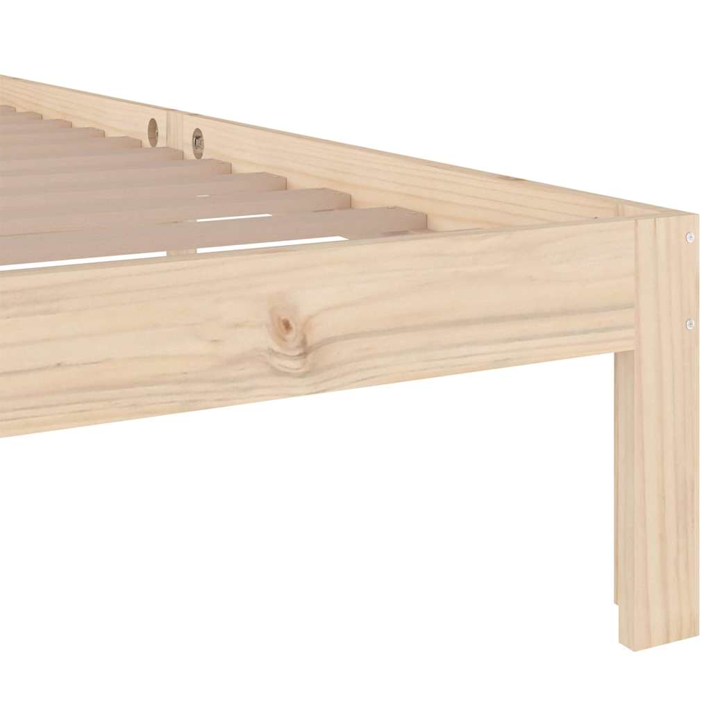 vidaXL Bed Frame without Mattress 75x190cm Small Single 6