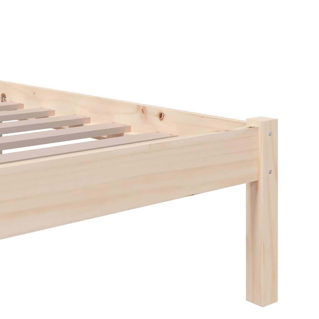 vidaXL Bed Frame without Mattress Solid Wood 75x190 cm Small Single 6