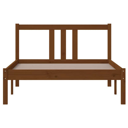 vidaXL Bed Frame without Mattress Honey Brown Solid Wood 100x200 cm 4