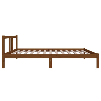 vidaXL Bed Frame without Mattress Honey Brown Solid Wood 100x200 cm 5