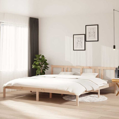 vidaXL Bed Frame without Mattress Solid Wood Length 200 cm