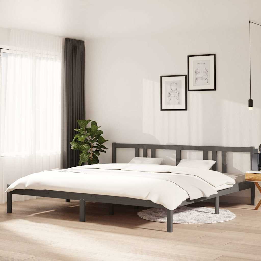 vidaXL Bed Frame without Mattress Solid Wood Length 200 cm
