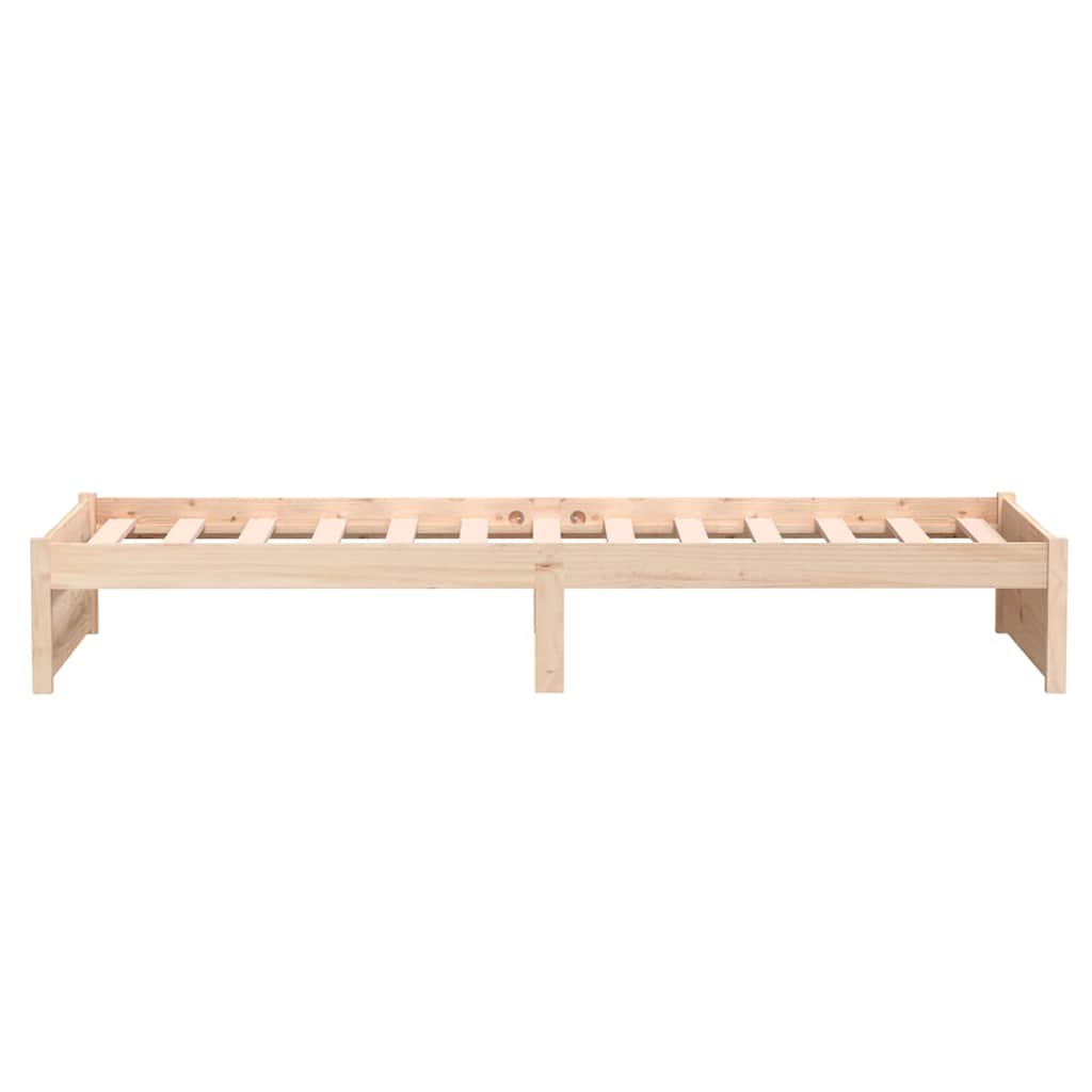 vidaXL Bed Frame without Mattress Solid Wood 75x190 cm Small Single 6