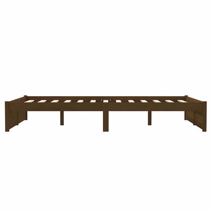 vidaXL Bed Frame without Mattress Honey Brown Solid Wood 120x190 cm 6