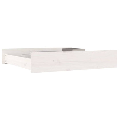 vidaXL Bed Drawer | White | Solid pine wood | Standard 6