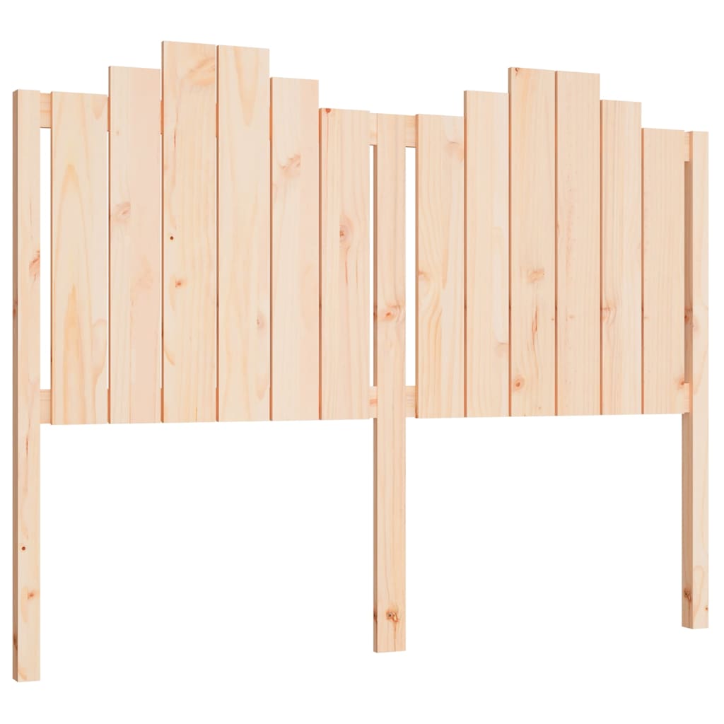 vidaXL Bed Headboard 141x4x110 cm Solid Wood Pine 2