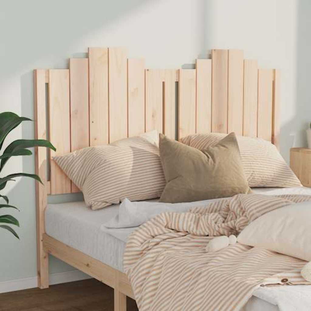 vidaXL Bed Headboard 141x4x110 cm Solid Wood Pine 3
