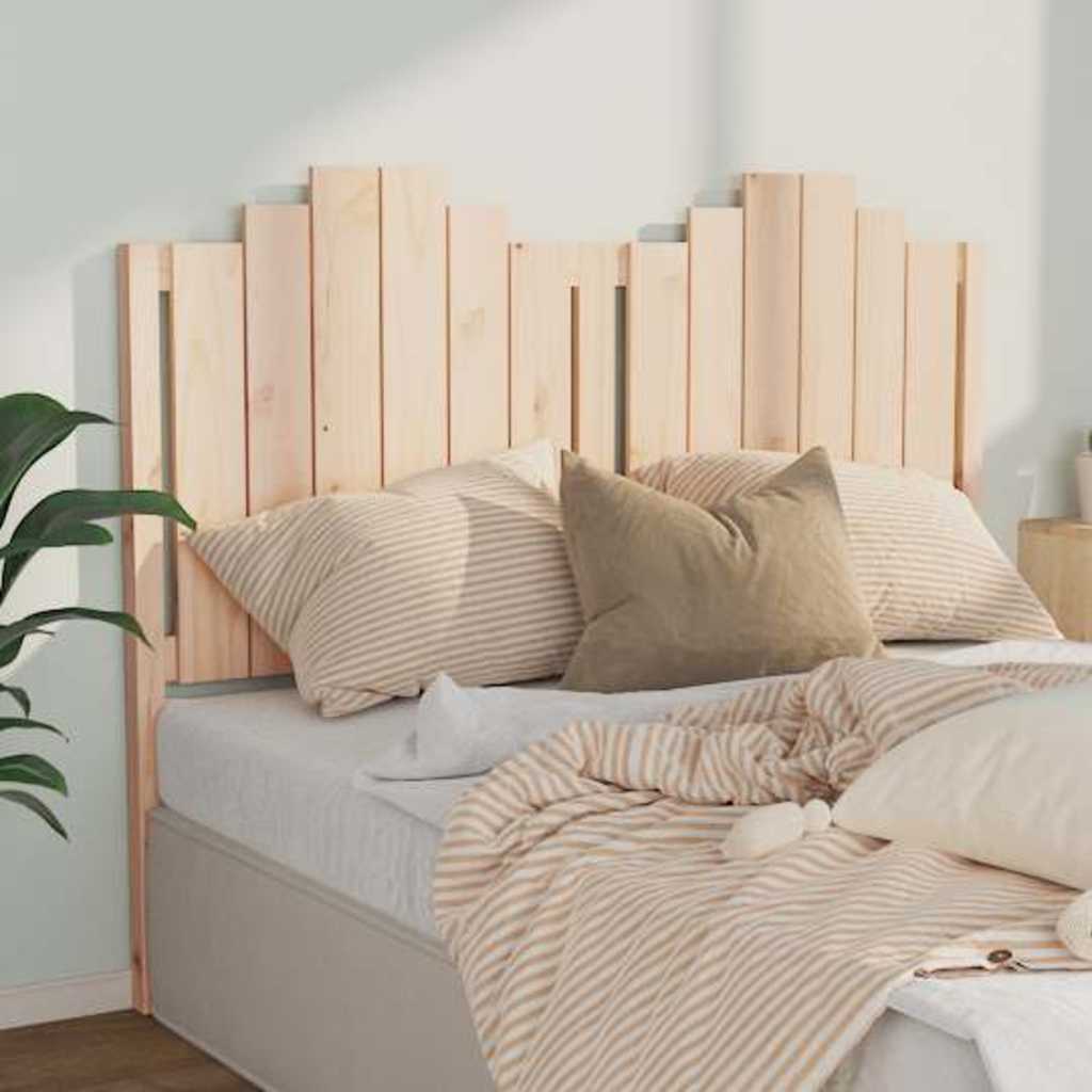vidaXL Bed Headboard 141x4x110 cm Solid Wood Pine 1