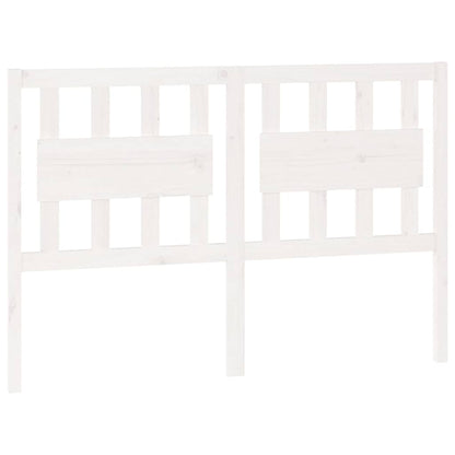 vidaXL Bed Headboard White 140.5x4x100 cm Solid Wood Pine 2