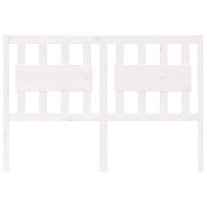 vidaXL Bed Headboard White 140.5x4x100 cm Solid Wood Pine 3