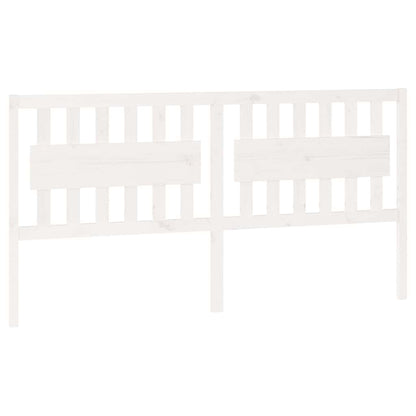 vidaXL Bed Headboard | White | Solid pine wood | Standard | Classic/Traditional 2