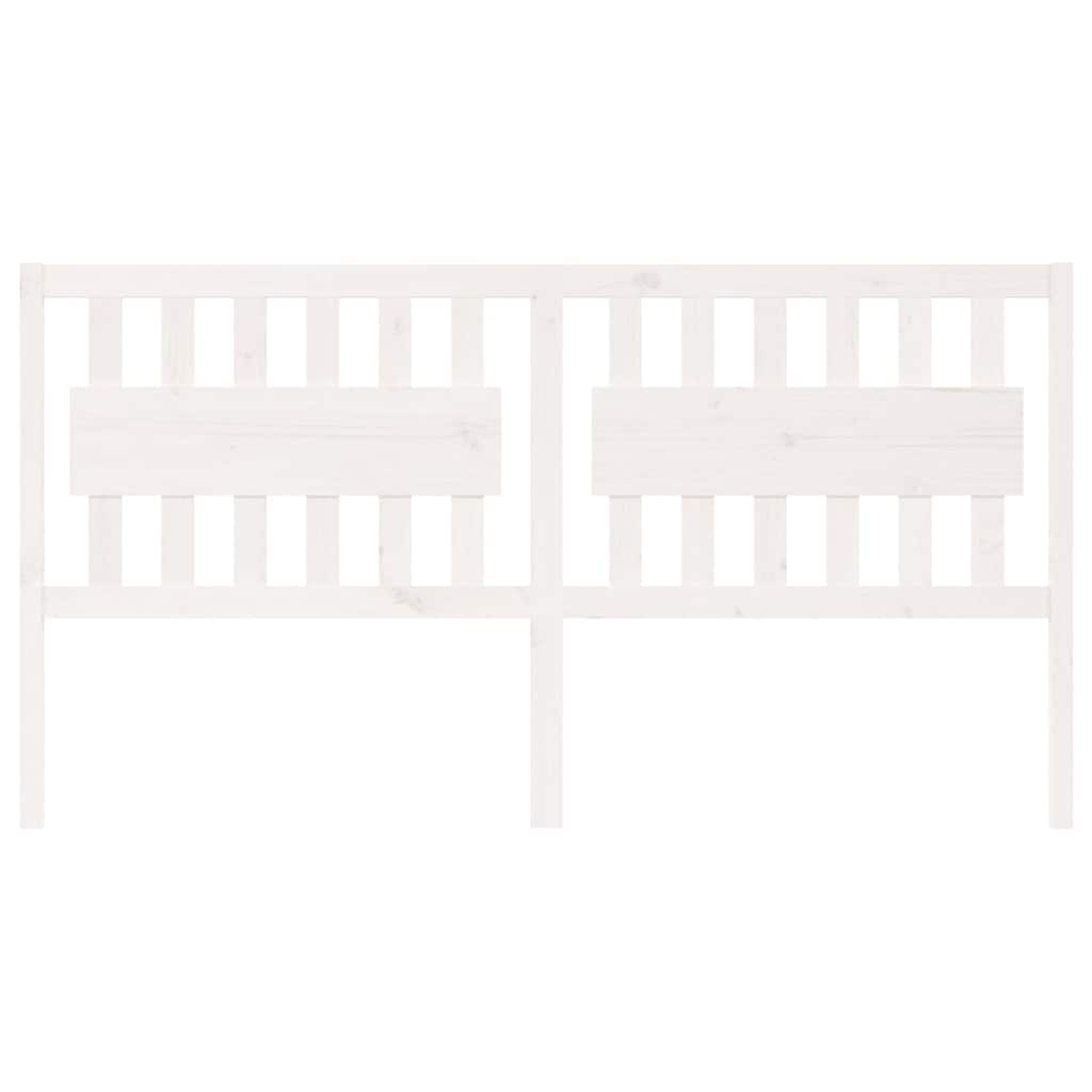 vidaXL Bed Headboard | White | Solid pine wood | Standard | Classic/Traditional 3
