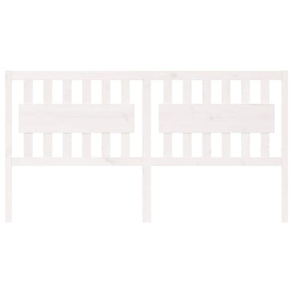 vidaXL Bed Headboard | White | Solid pine wood | Standard | Classic/Traditional 3