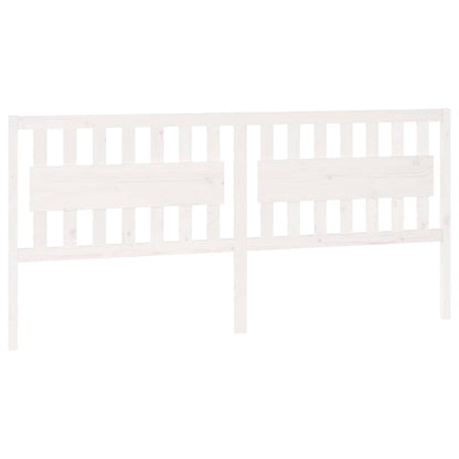 vidaXL Bed Headboard | White | Solid pine wood | 205.5 cm wide 2
