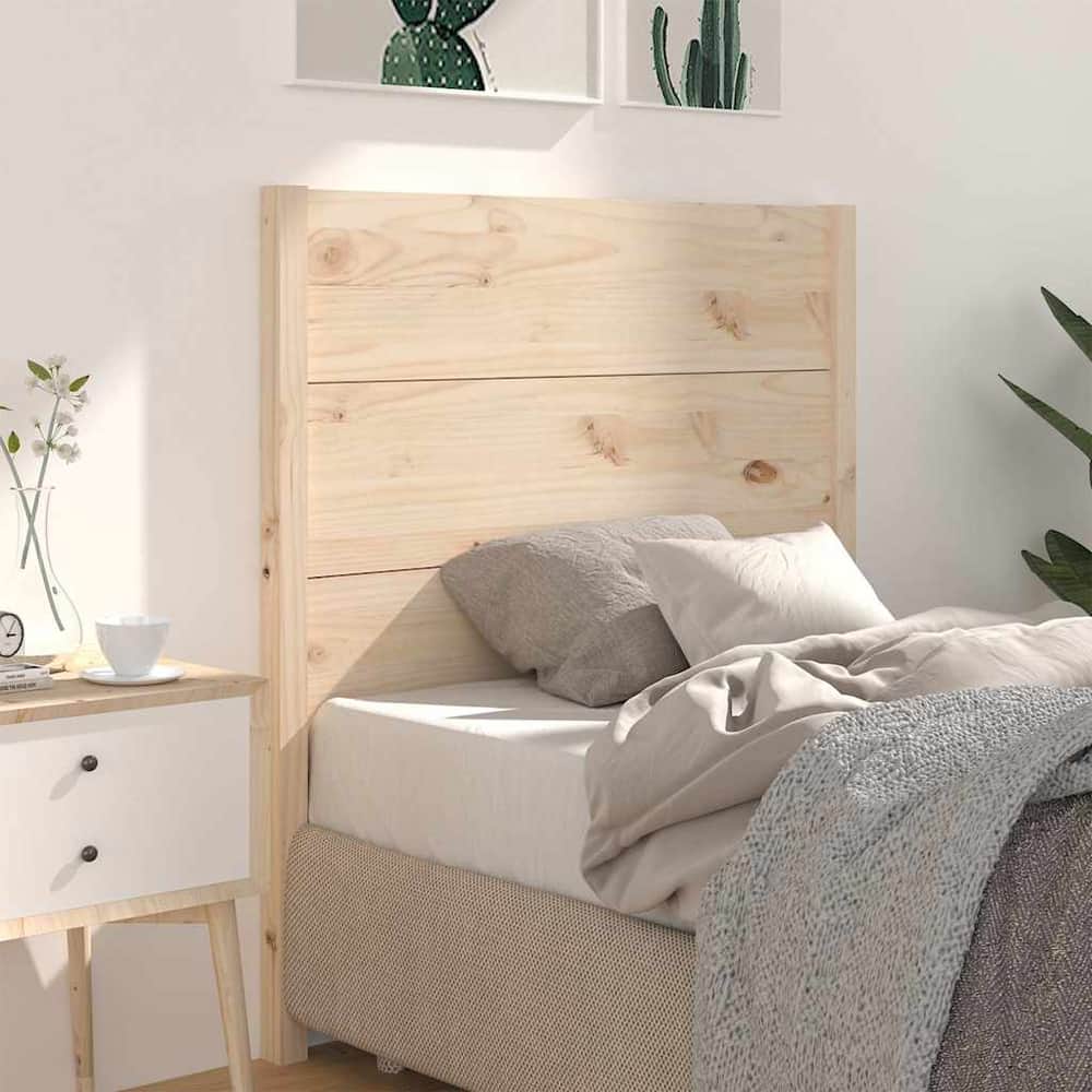 vidaXL Headboard 81x4x100 cm Solid Wood Pine Natural