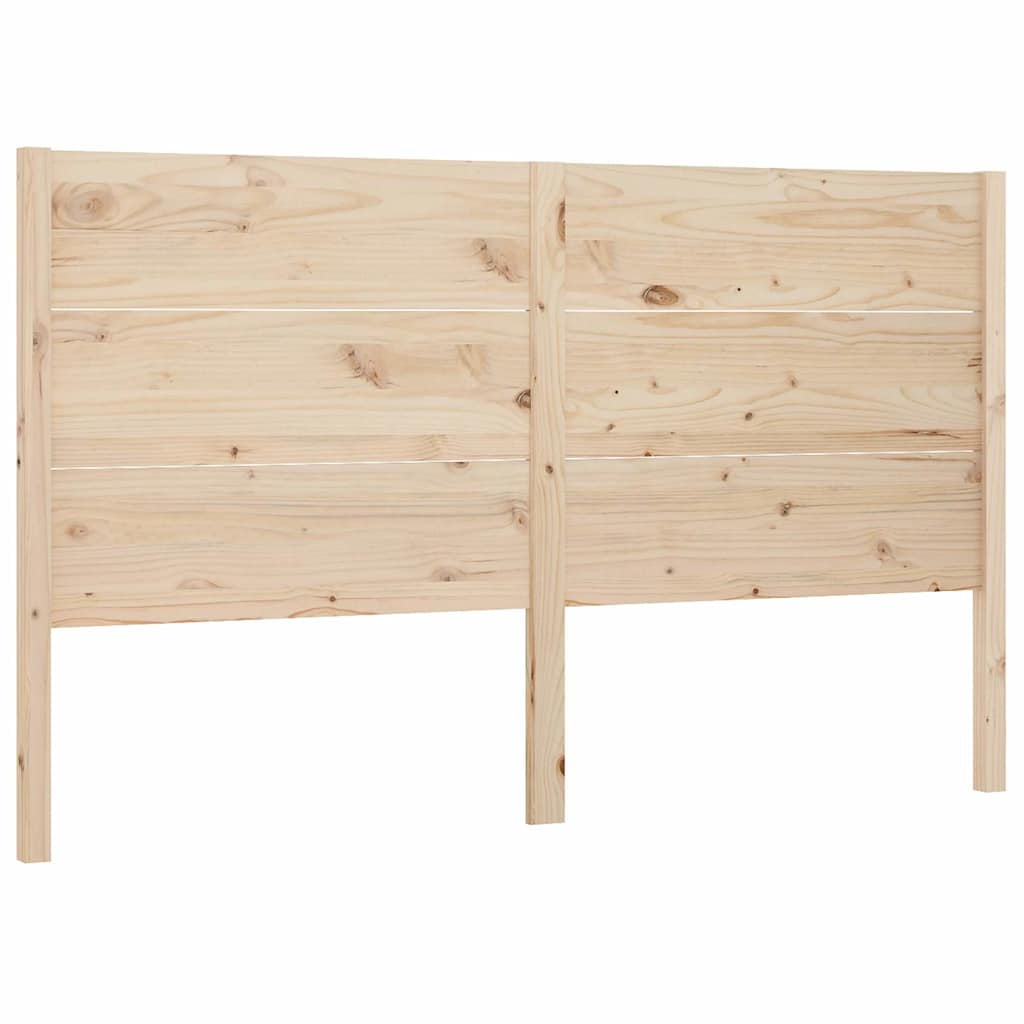 vidaXL Headboard | natural pine | Solid wood | 141 x 100 cm 2